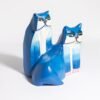 Detalhes escultura Dois Gatos linhas sinuosas harmonia cromática vínculos familiares Aldemir Martins