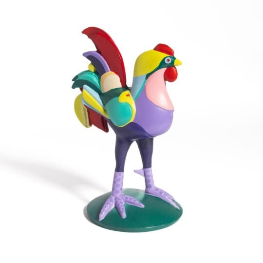 Escultura O Galo recriação tridimensional obra icônica Aldemir Martins símbolo brasilidade arte brasileira