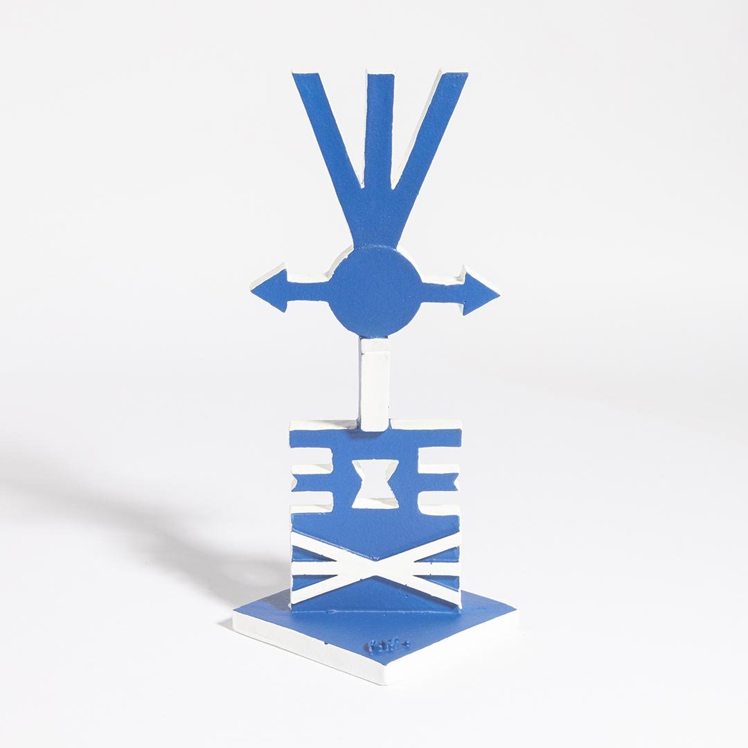 Escultura Torre Azul II recriação tridimensional obra evolutiva Rubem Valentim complexificação símbolos concretismo afro-brasileiro