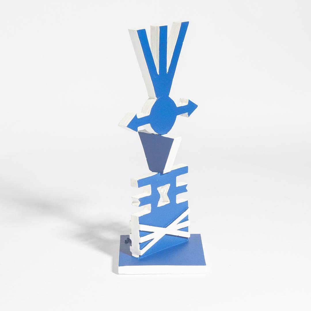 Escultura Torre Azul II recriação tridimensional obra evolutiva Rubem Valentim complexificação símbolos concretismo afro-brasileiro